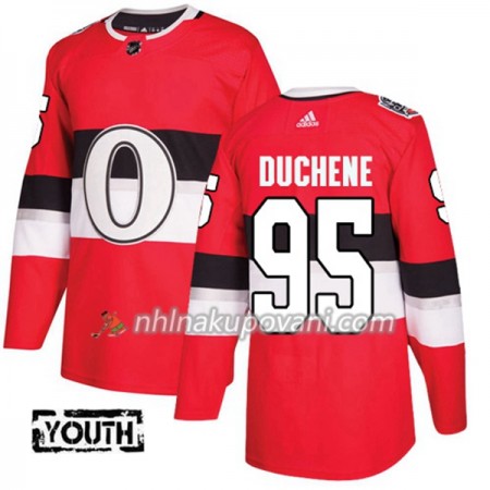 Ottawa Senators Dresy Matt Duchene 95 Červená 2017-2018 Adidas Classic Authentic - Dětské